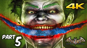 Batman: Return to Arkham Asylum Walkthrough - Part 5 - Gameplay in (4K) PS5