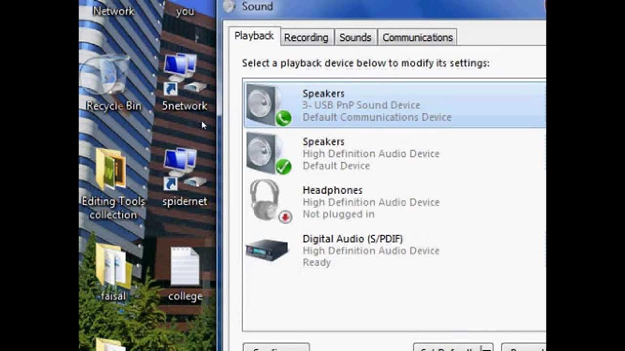 How to Enable and Disable Headphone In windows 7..(very Easy) YouTube