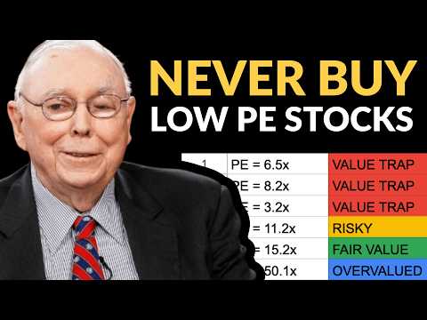 Charlie Munger: Never Buy Stocks With Low PE Ratios