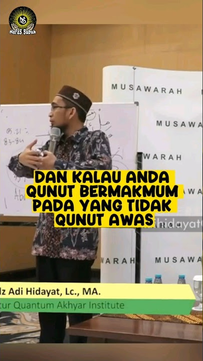 Tentang Qunut Subuh | Ustadz Adi Hidayat #youtubeshorts #ceramahsingkat