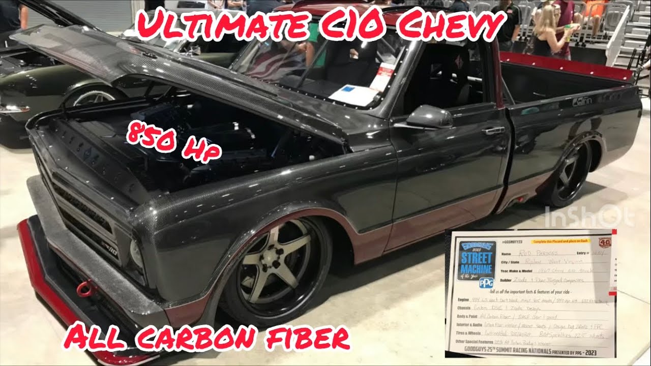 RATFINK Chevrolet C-10 スパコン 希少 INSANE Chevy C10 ALL CARBON FIBER Body plus 850 HP Mast LS