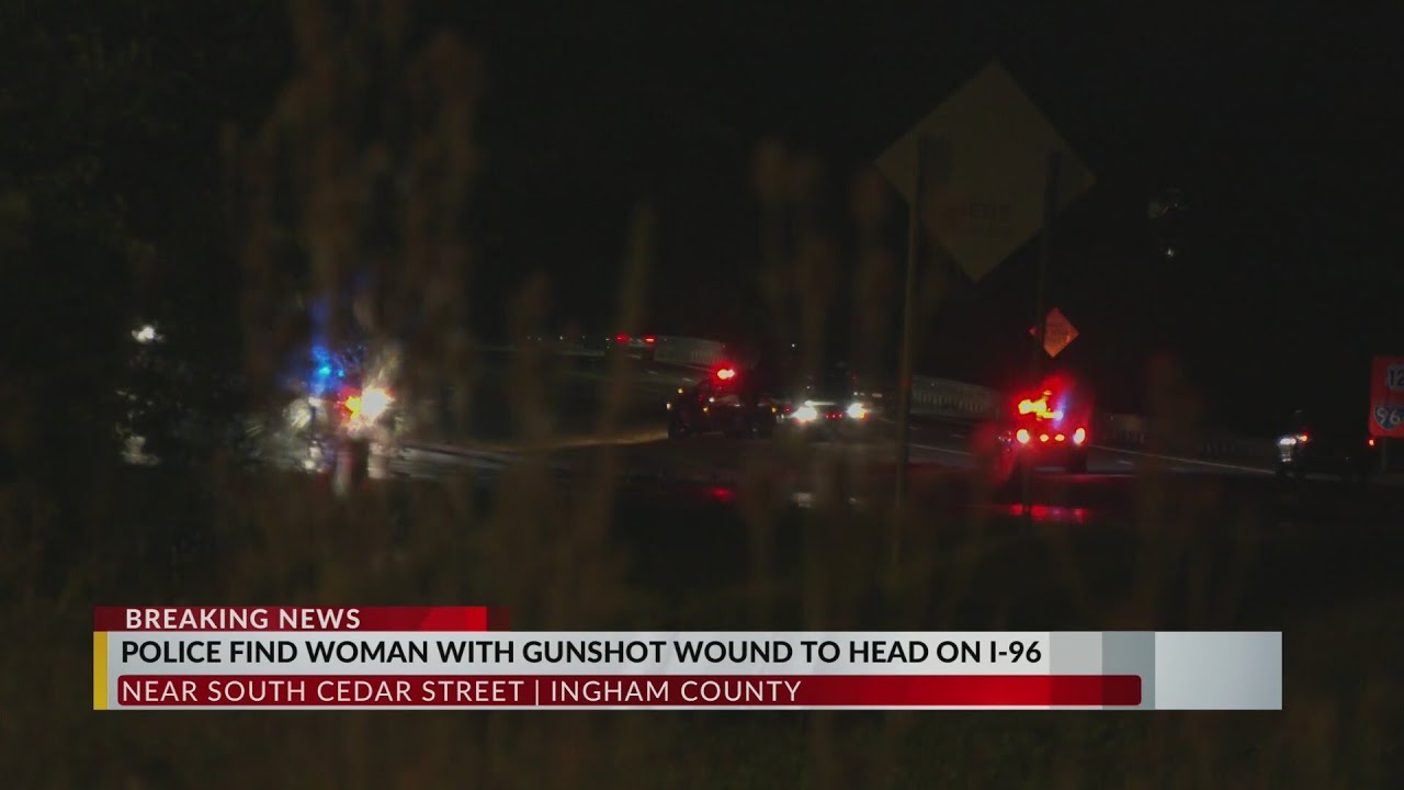 Police find woman with gunshot wound to the head on I-96 - YouTube
