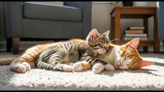 Adorable sleeping  kittens