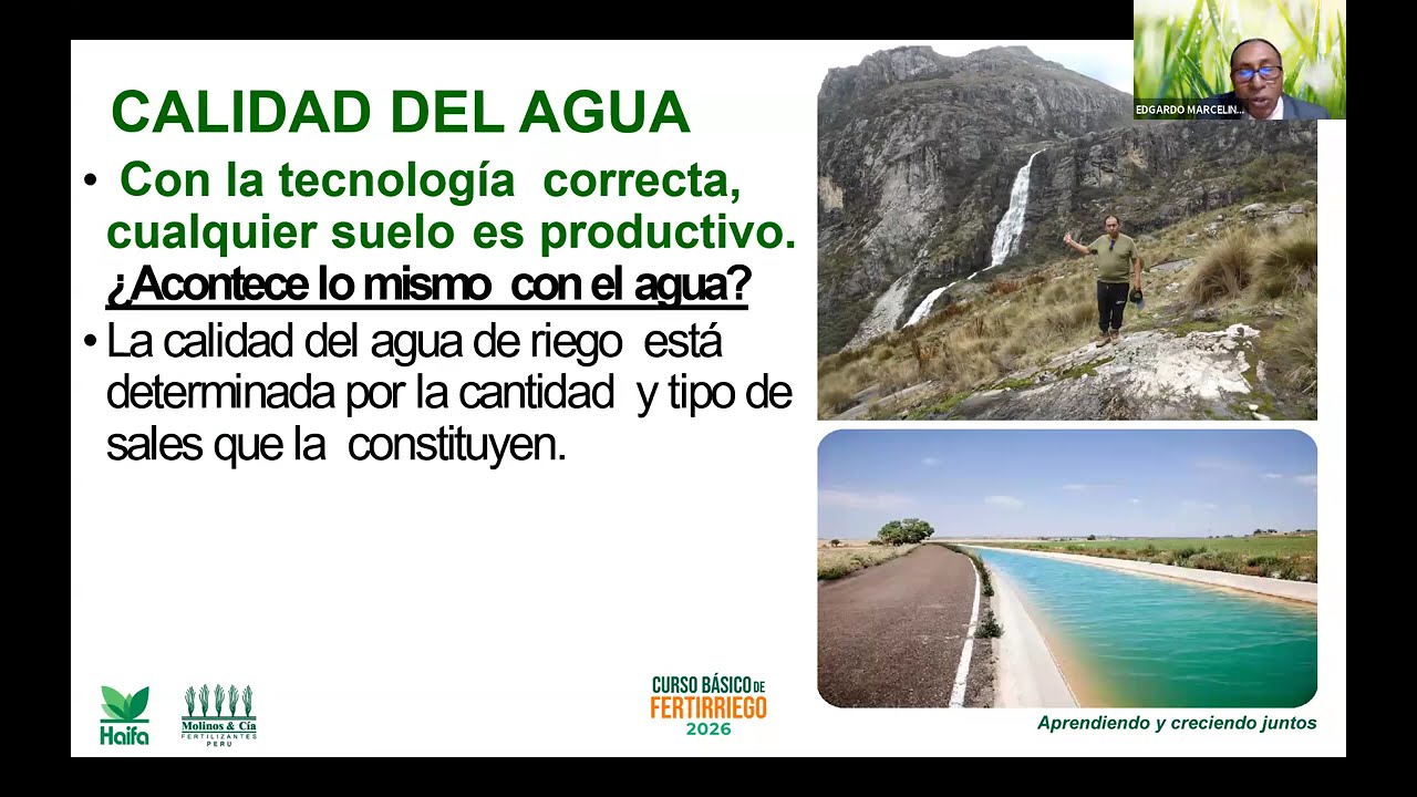 Agua para uso en fertirriego / Calidad y uso, aspectos a tener en cuenta para fertiriego