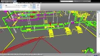 Below ground & above ground fly-through of subsurface utilities combined with aboveground meter yard