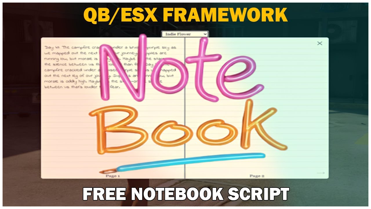 [ESX/QBCore] Notebook Script | Best Free Roleplay Script for Fivem ...