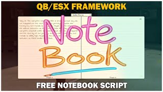 Esxqbcore Notebook Script Best Free Roleplay Script For Fivem Installation Showcase