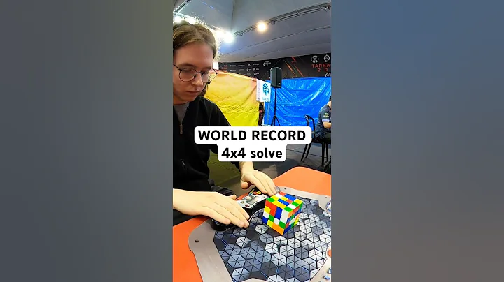 4x4 World Record - 15.18s #rubikscube #speedcubing #cubing