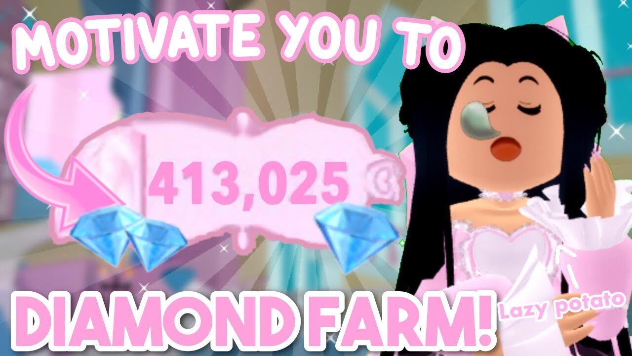 HOW I *MOTIVATE* MYSELF TO DIAMOND FARM IN ROYALE HIGH💎*SECRETS