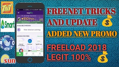 Freenet Trick | Update Freeload 2018 | Added new promo