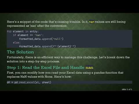 Solving Python's nan Issue When Importing Data into PostgreSQL: A Practical Solution
