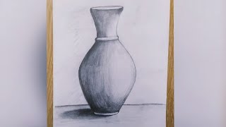 Görsel Sanatlar dersi etkinlikleri-Karakalem natürmort-Karakalem kolay vazo nasıl çizilir?