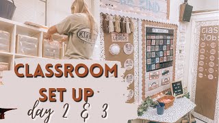 CLASSROOM SET UP day 2 & 3!