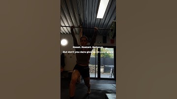 Reset. Restart. Refocus. But don’t you dare give up on your goals. #clean #goals #crossfit