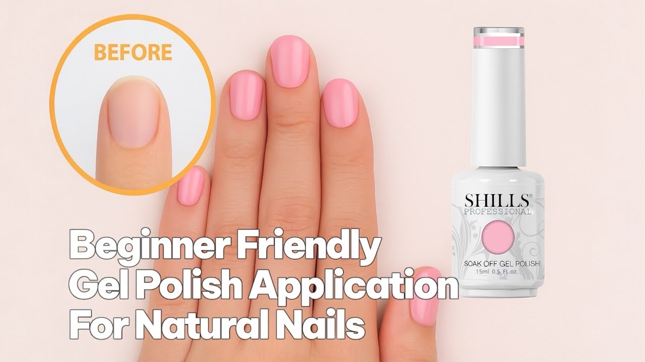 Beginner Friendly Gel Polish Application on Natural Nails | Step by Step Tutorial