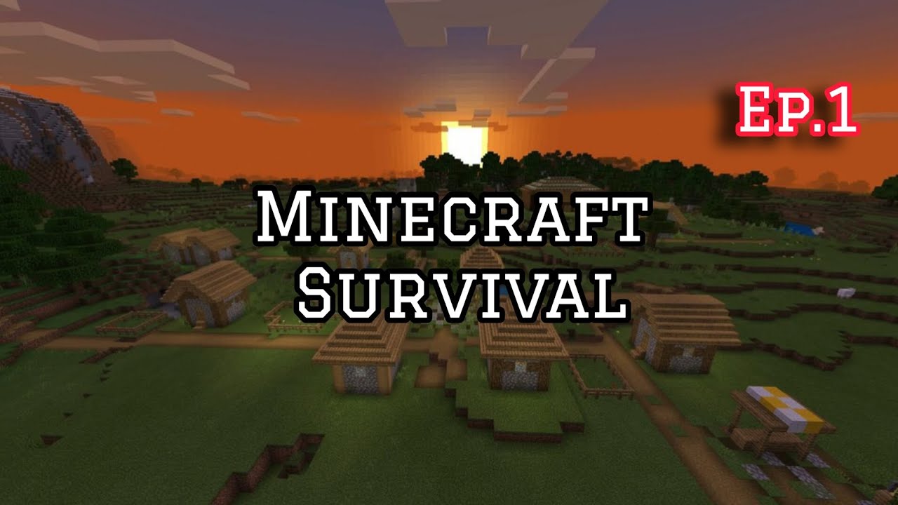 Minecraft Survival Ep.1| I found a village | SWARU GAMING - YouTube