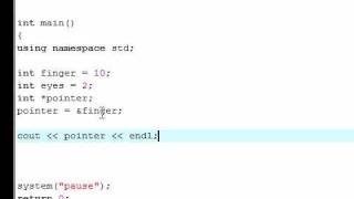 C++   Tutorial - 16 - Creating a Pointer