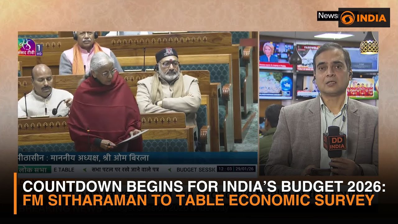 Countdown Begins for India’s Budget 2026: FM Sitharaman to Table Economic Survey