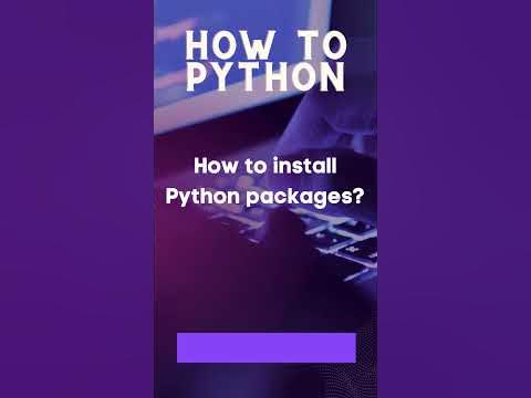 How to Install Python Packages - YouTube
