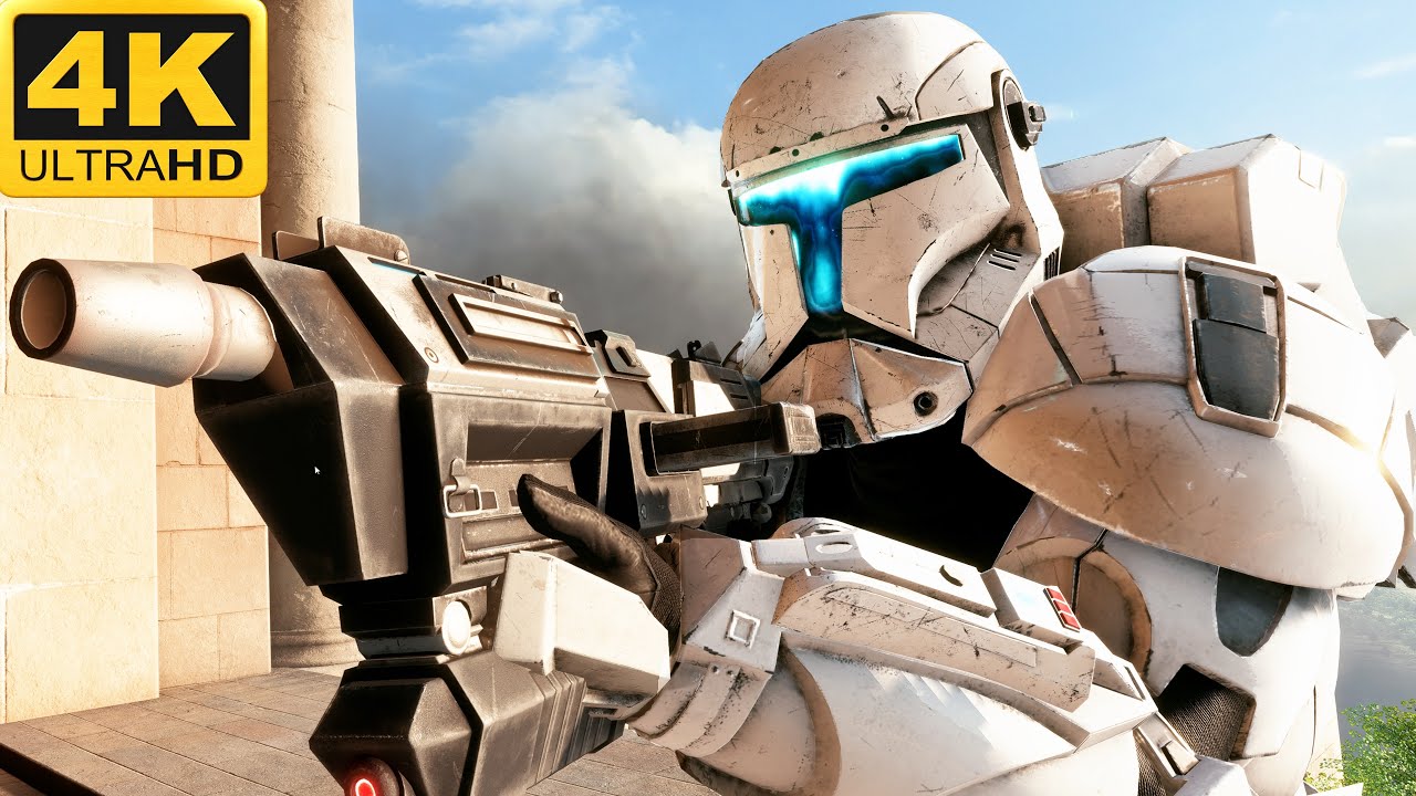 DEFENSE OF NABOO: Clone Troopers vs CIS Battle Droids - Star Wars: Battlefront 2 (4K, HDR)