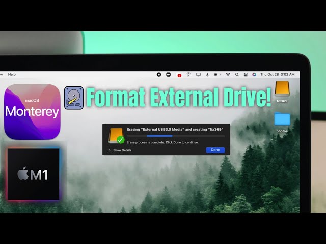 How To FORMAT an External Hard Drive for Mac m1 [macOS Monterey] class=