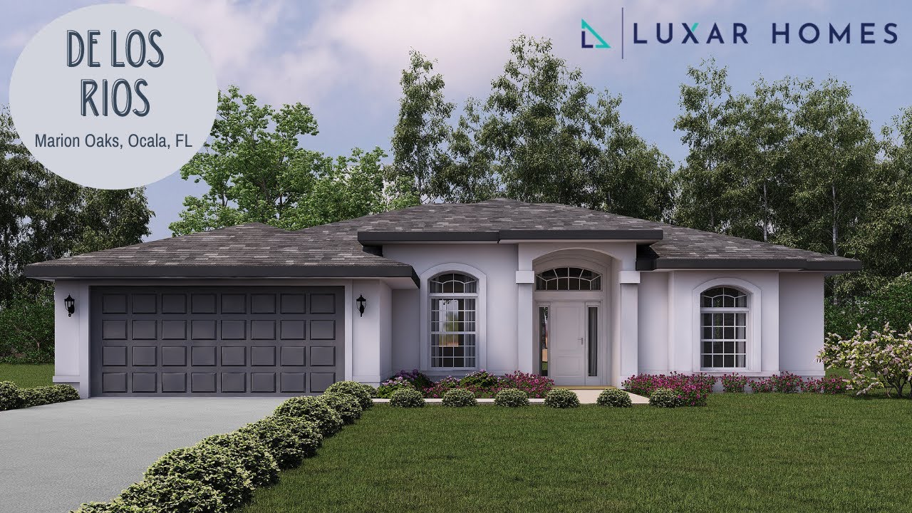 New Home in Ocala, FL De Los Rios Model in Marion Oaks Luxar Homes