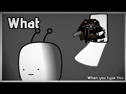 When you type this... - Roblox Animation