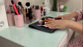 ASMR 1000% РЕЛАКС УБОРКА КОСМЕТИКИ/ШЕПОТ ТРИГГЕРЫ/ASMR Makeup Cleaning/Протираю косметику салфетками