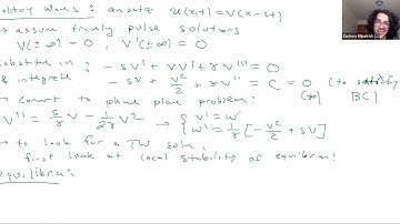 Nov 18 (Pt3): KdV Soliton Phase Plane