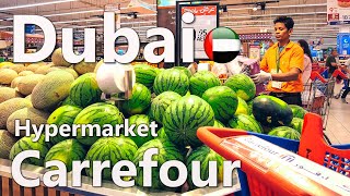 Food Prices in Dubai Hypermarket Carrefour Full Review 4K