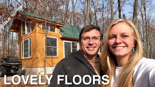 FINALLY FINISHED with the floors in the cabin