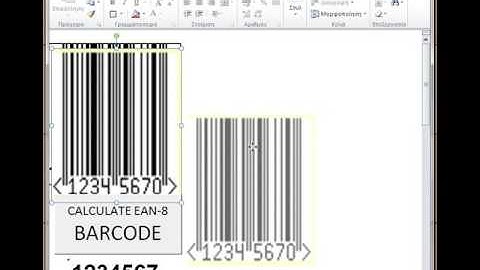 EAN-8 Barcode Genarator With Excel