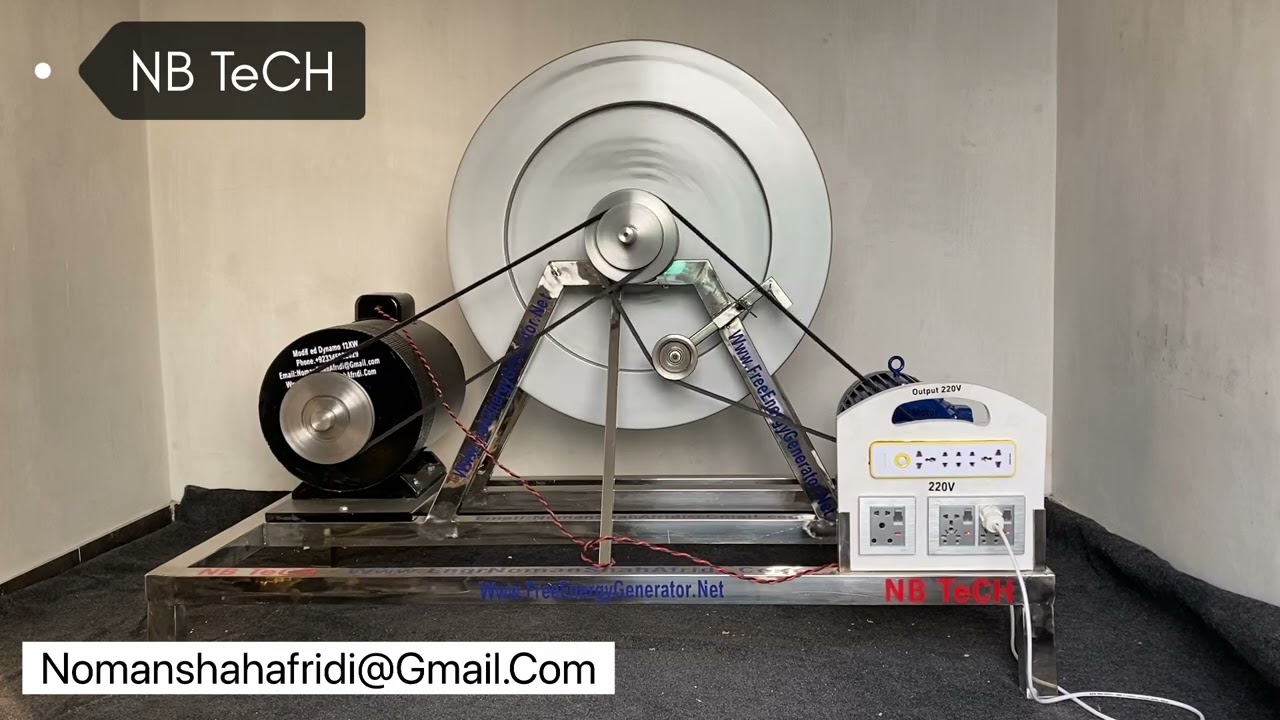 NEW 12KW Free Energy Generator One Hour Continuously testing Video By
