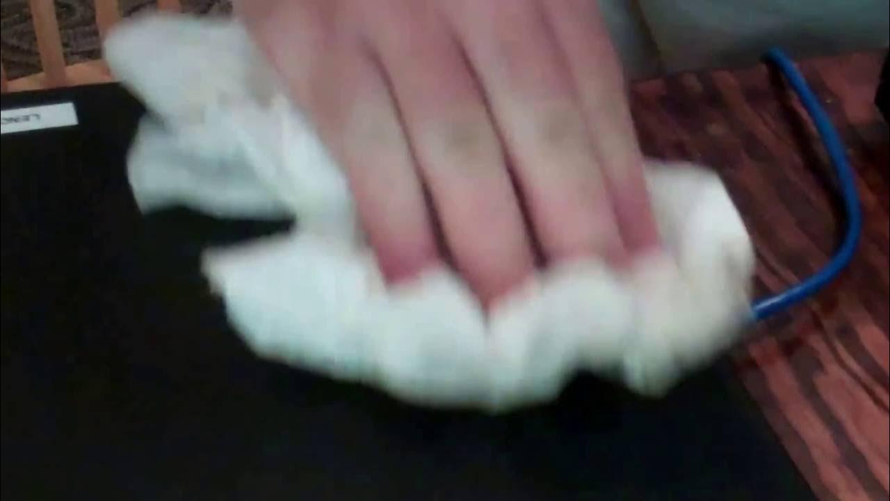 Cleaning Sticky Residue off a Laptop YouTube