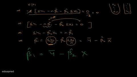 Econometrics: Derivation of Intercept
