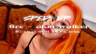 FIRE! - ALAN WALKER (Ft. Yuqi from (G)I-DLE And JVKE) SPED UP #yuqi #yuqigidle #jvke #fyp #blowup