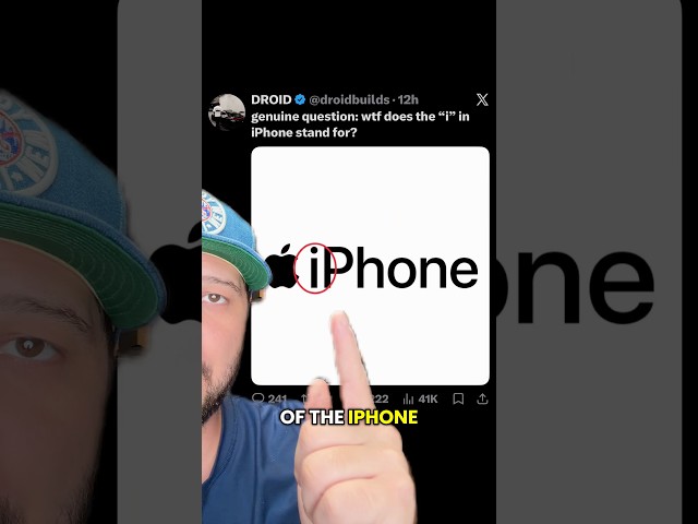 What does the “i” in iPhone stand for? #tech #apple #iphone