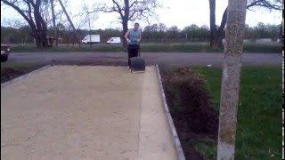 Подготовка к укладке тротуарной плитки