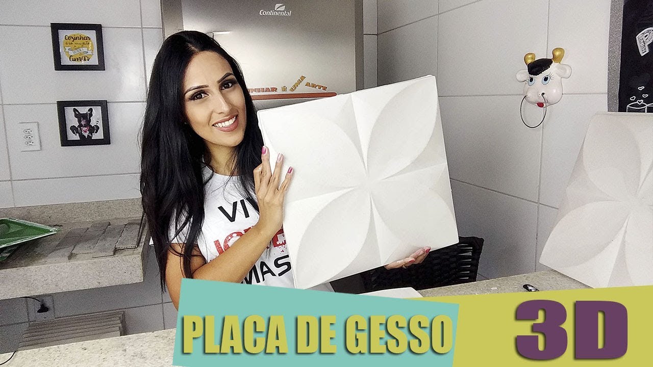 APRENDA A FAZER PLACA DE GESSO 3D placadegesso3d YouTube