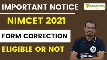 NIMCET MCA Entrance 2021 - IMPORTANT NOTICE - NOT ELIGIBLE &  ELIGIBLE NOTICE | Online Preparation..