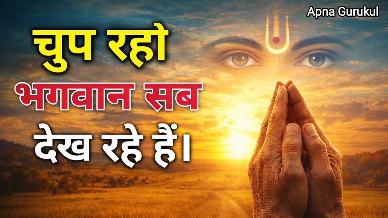 चुप रहो भगवान सब देख रहे है तो चिंता मत करो |premanand ji maharaj sadguru|Apna Gurukul 