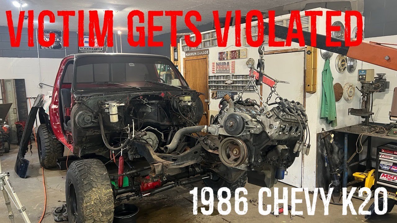 1986 Chevy K20 Squarebody  VICTIM full teardown