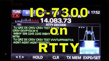 Icom 7300 Decoding RTTY  DEMO