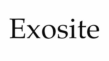 How to Pronounce Exosite