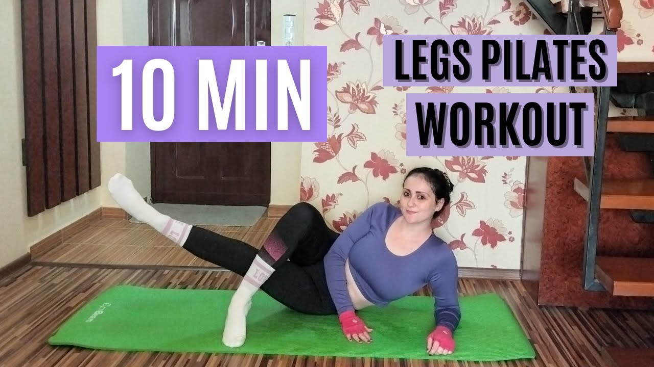 10 MIN LEGS PILATES WORKOUT - tone & slim your thighs / No Equipment ...