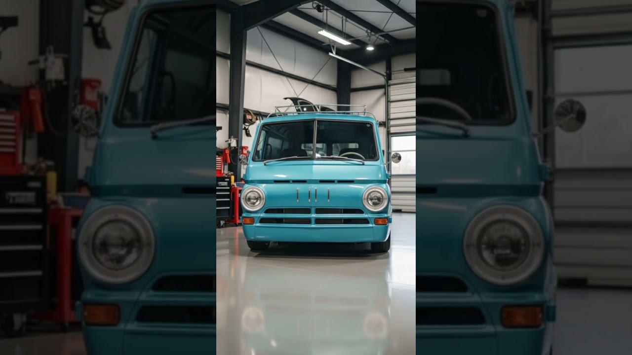 Dodge A100 Van Restomod | Slammed Retro Workhorse by Street Render Garage