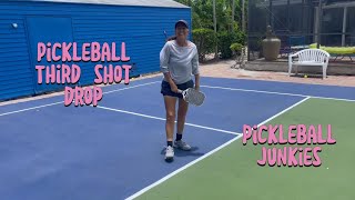 😁👀 How to hit Amazing Third Shot Drops in Pickleball #pickleball #pickleballcoach #pickleballplayers