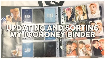 UPDATING & SORTING MY MONSTA X JOOHONEY BINDER #2 🖤