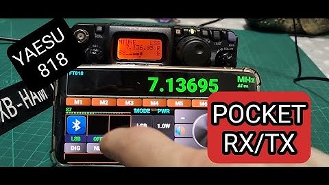 YAESU 818ND POCKET RX/TX -BLUETOOTH - Android