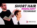How To Highlight Short Hair Tutorial